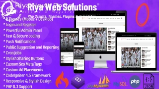 Riya News PHP Script - Newspaper and Magazine Portal with CodeIgniter